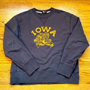 Vtg Iowa Hawkeyes Tailgate Men’s Crewneck sweatshirt old Herky Large EUC